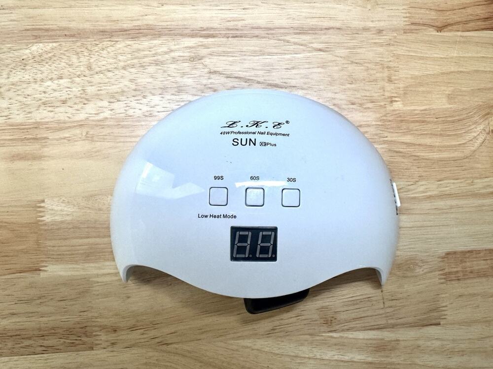 L.K.C SUN X9 Plus 48W UV/LED Nail Dryer Lamp White LCD Timer Low Heat